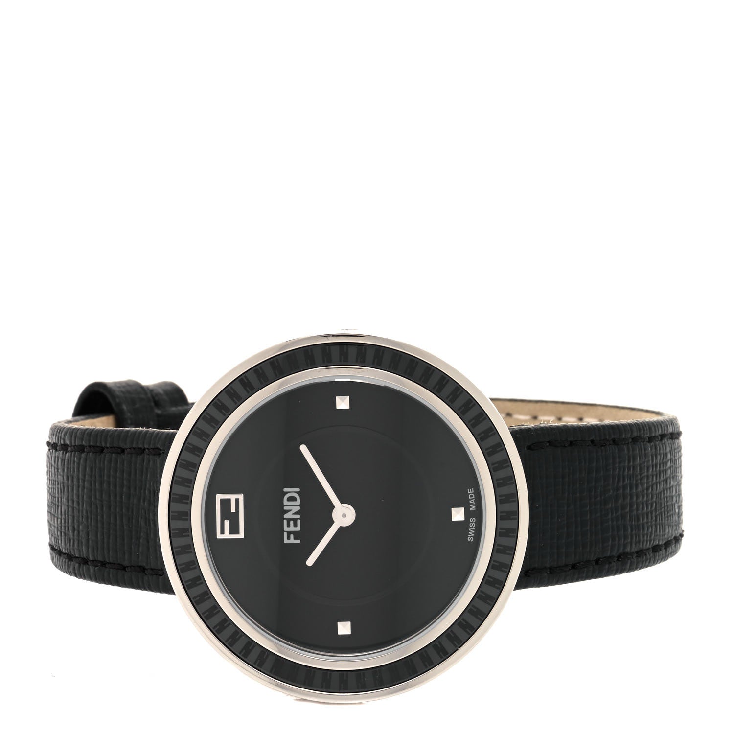 Fendi Stainless Steel Calfskin 36mm My Way Quartz Watch Black 2 of 5