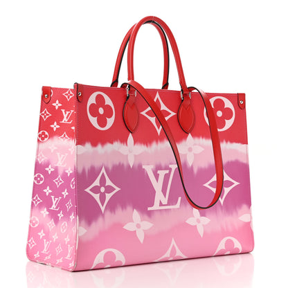 Louis Vuitton Monogram Escale Onthego GM Rouge 3 of 9