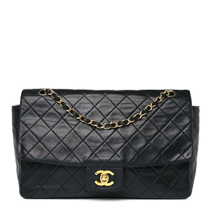 Chanel Lambskin Quilted Medium Single Flap Black 1 of 24