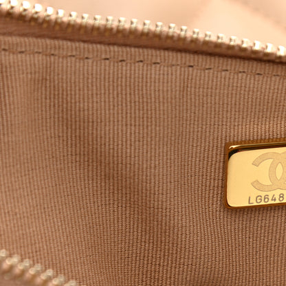 Chanel Lambskin Quilted Hobo Beige 7 of 8