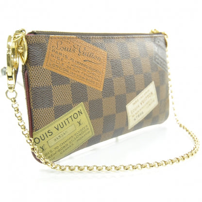 Louis Vuitton Damier Ebene Trunks Labels Pochette Milla MM 2 of 9