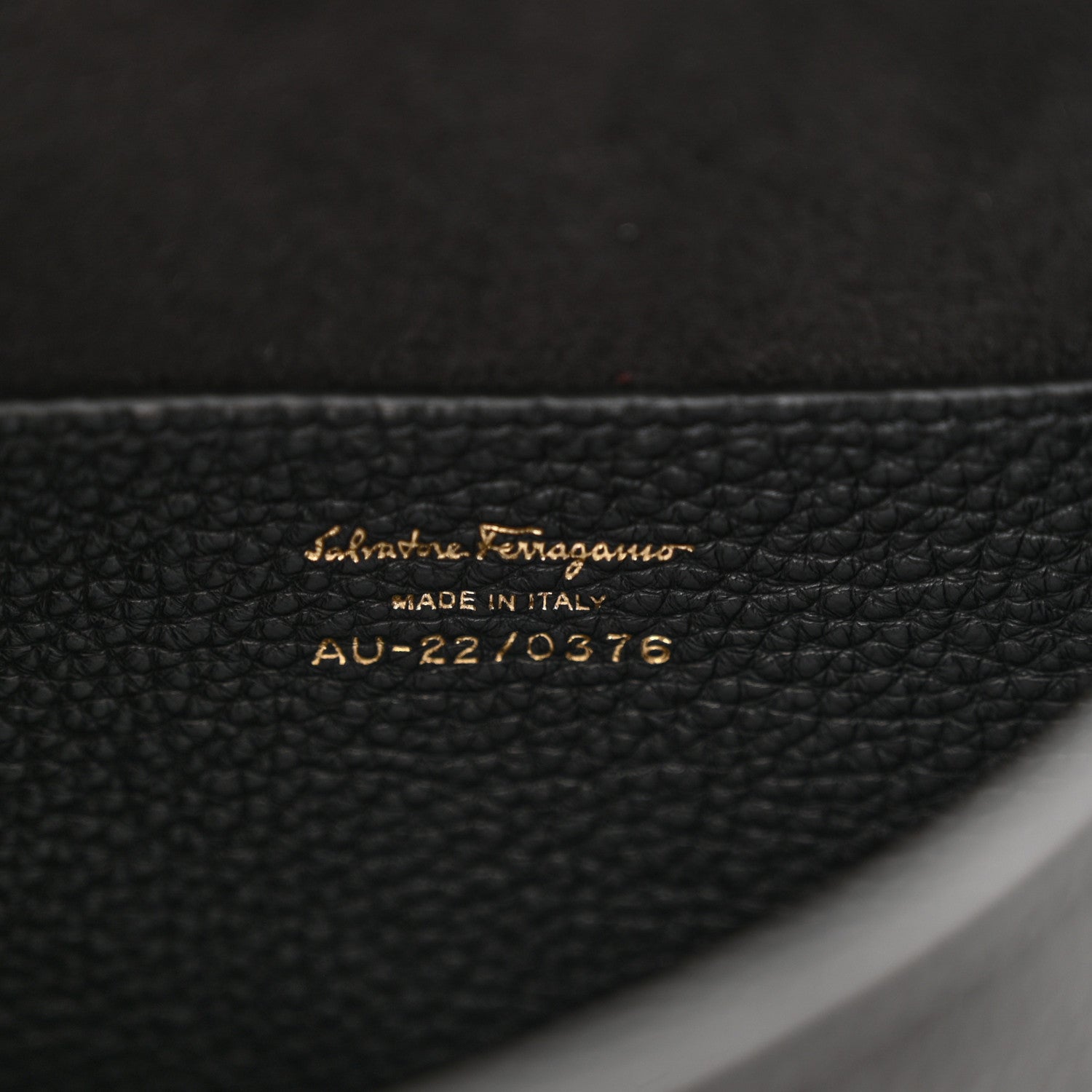 Salvatore Ferragamo Grained Calfskin Mini Gancini Backpack Black