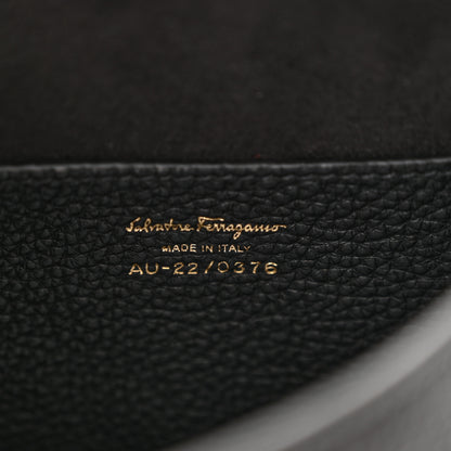 Salvatore Ferragamo Grained Calfskin Mini Gancini Backpack Black 6 of 9