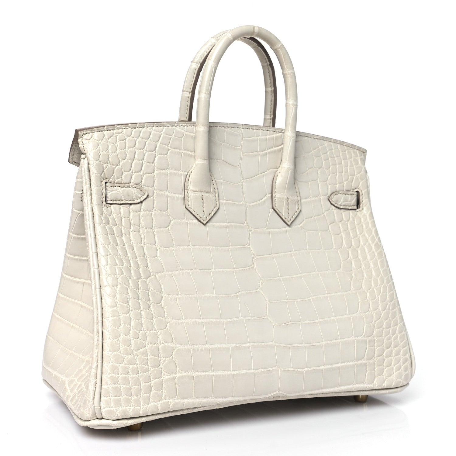 Hermes Matte Alligator Birkin 25 Beton 2 of 10