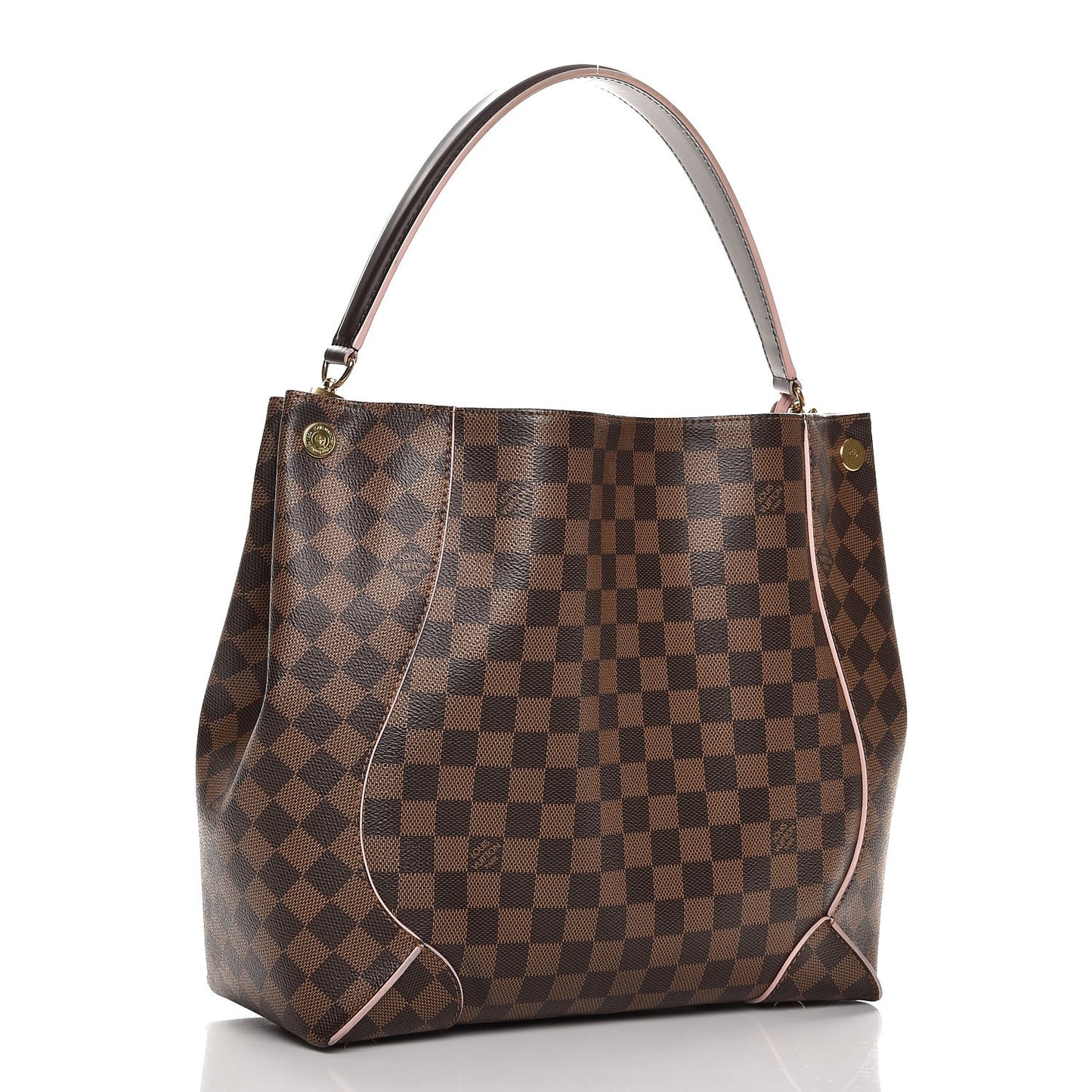Damier Ebene Caissa Hobo Rose Ballerine