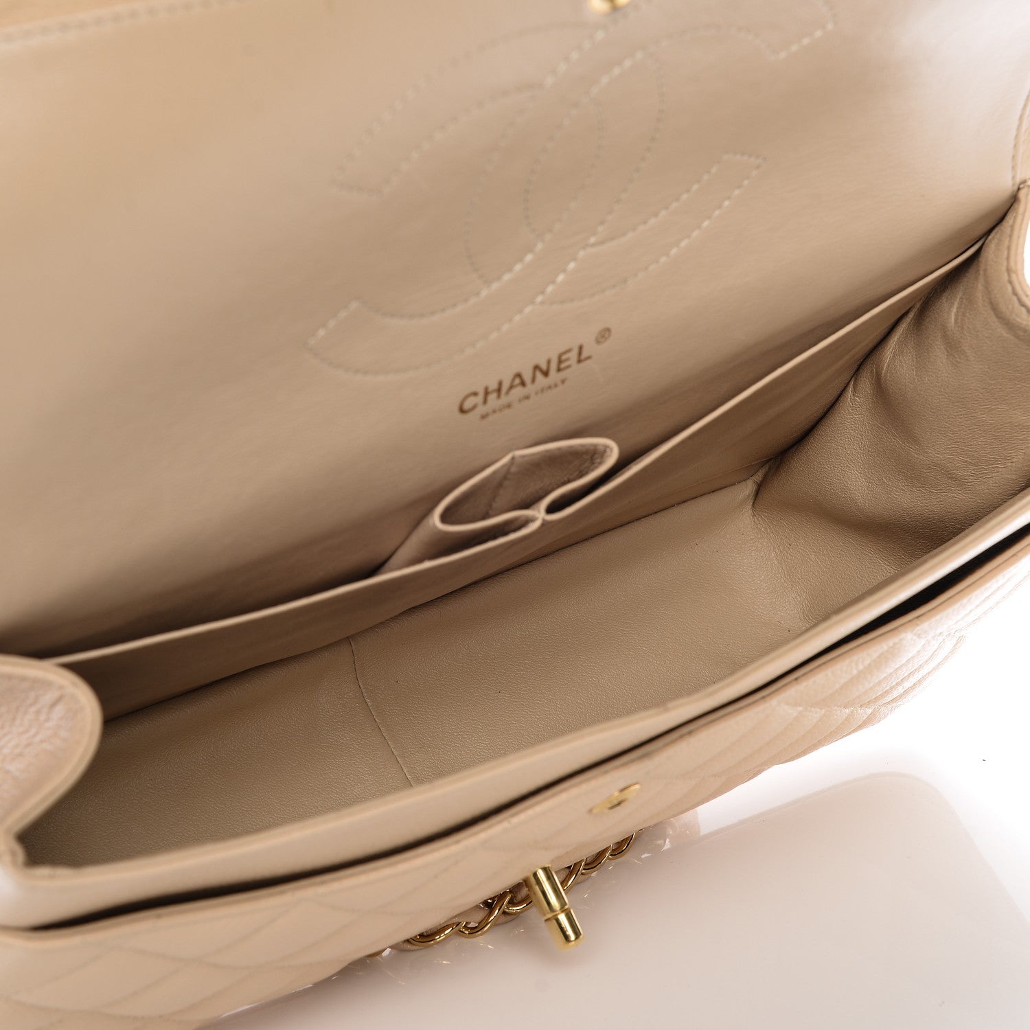 Chanel Caviar Quilted Jumbo Double Flap Beige Clair 5 of 7
