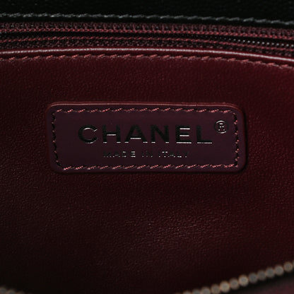 Chanel Caviar Chevron Quilted Small Coco Handle Flap So Black 6 of 10