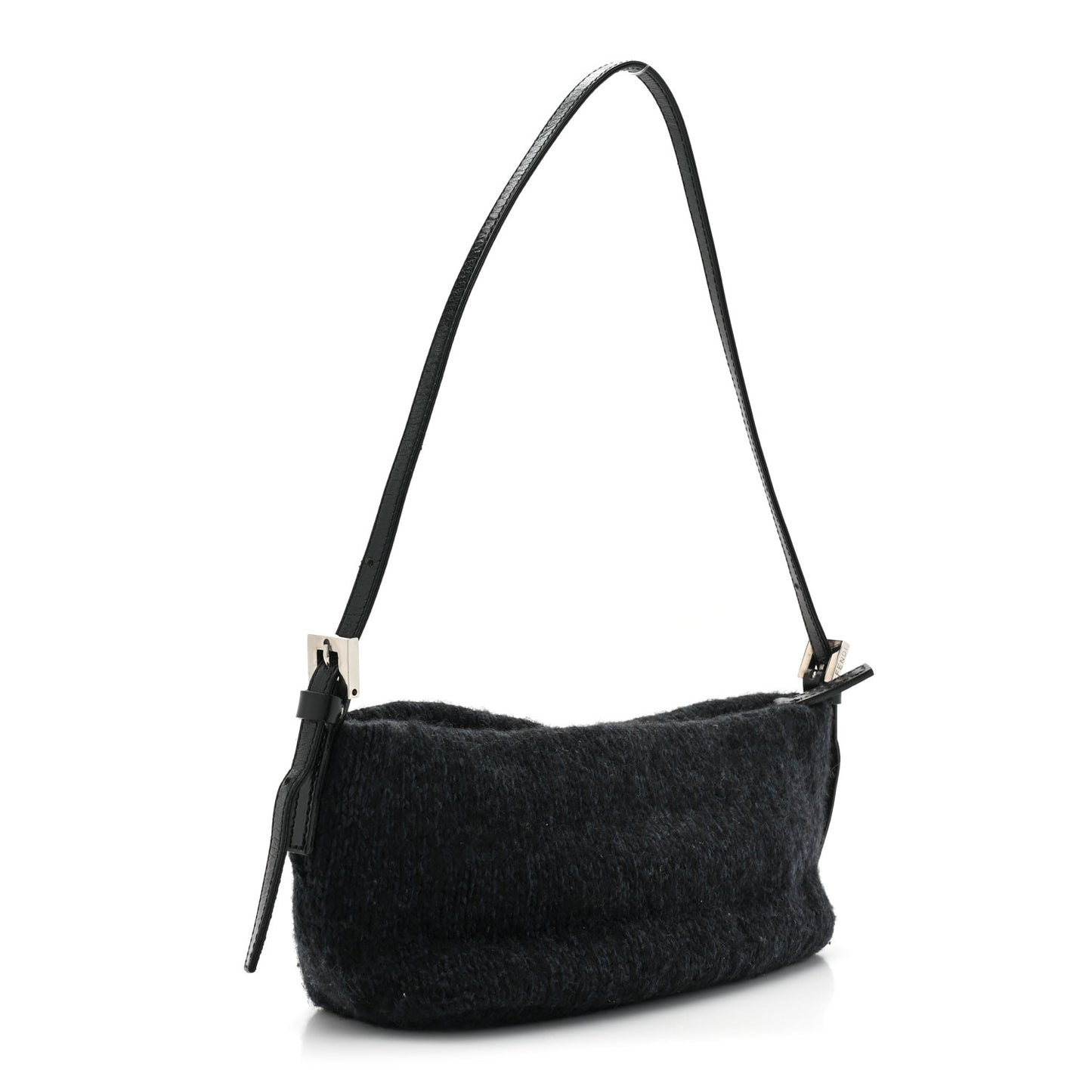 Wool Pochette Black Blue