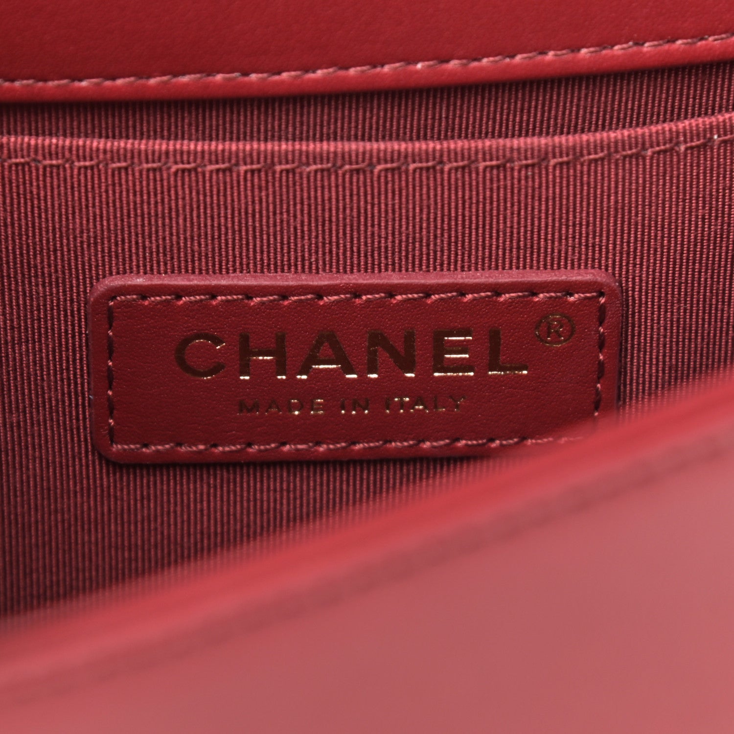 Chanel Lambskin Quilted Small Boy Flap Dark Red 6 of 10