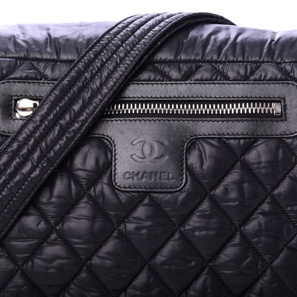 Chanel Nylon Small Coco Cocoon Messenger Bag Black 10 of 12