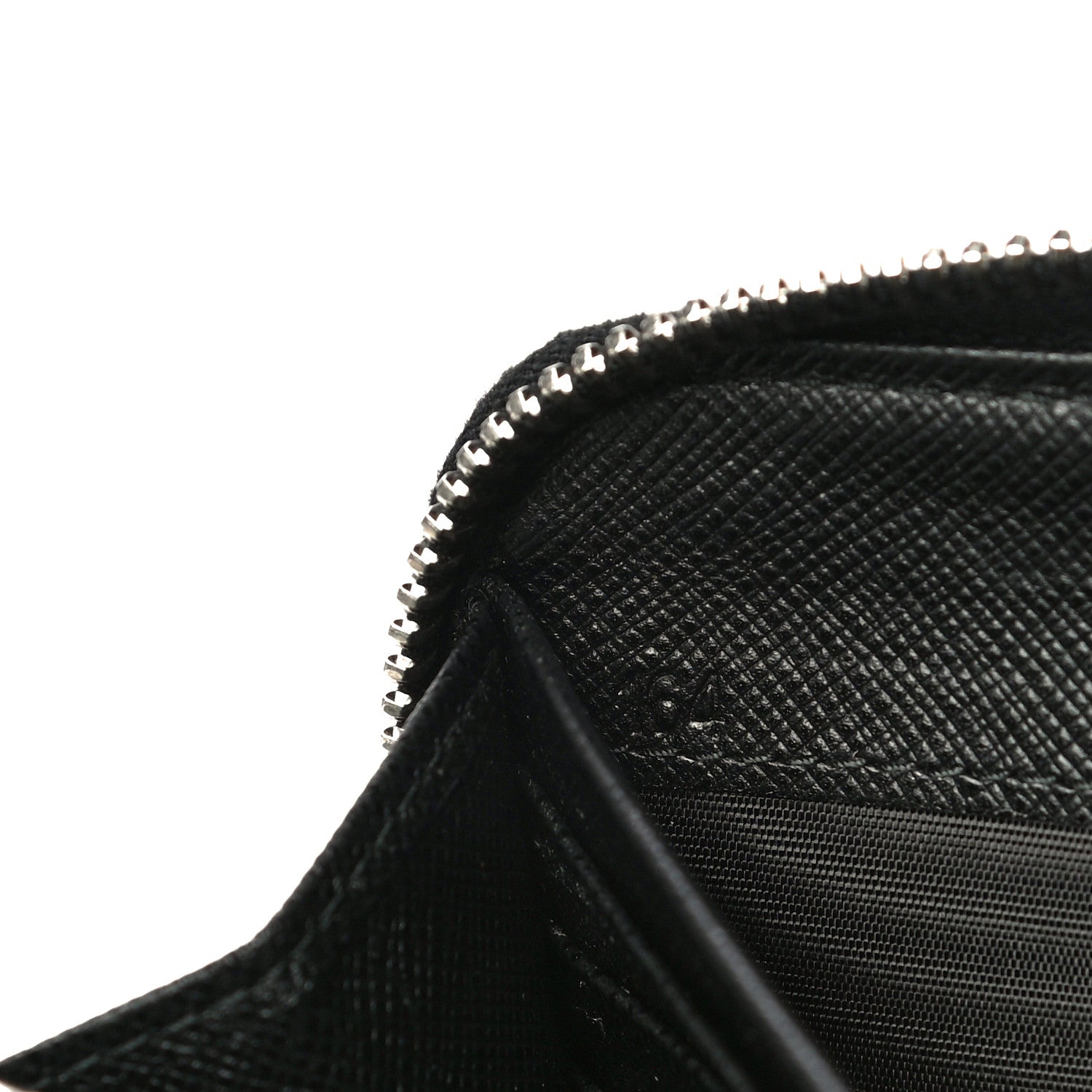 Prada Tessuto Nylon Zip Around Wallet Black 7 of 12