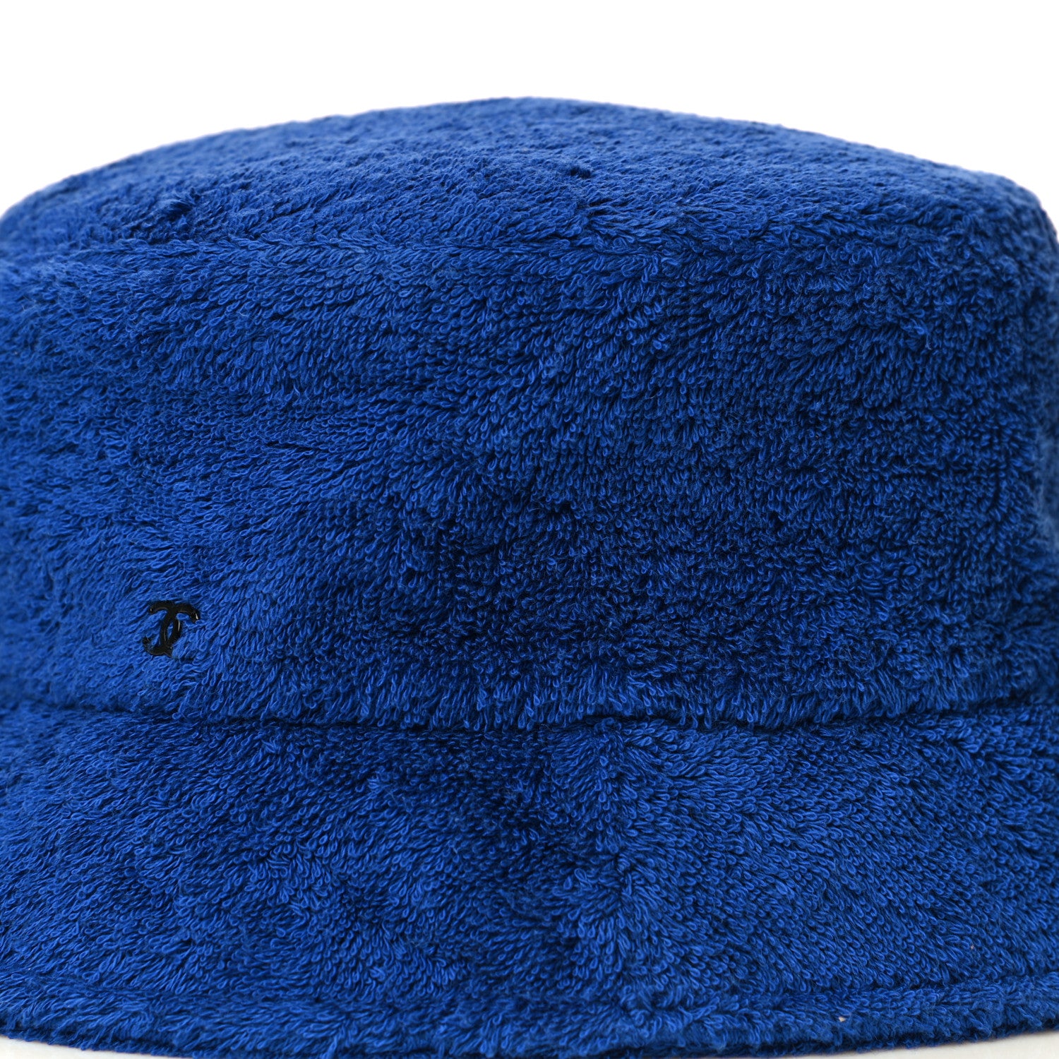 Chanel Cotton Terrycloth CC Bucket Hat M Blue 7 of 9