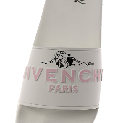 Givenchy X DISNEY Rubber Logo 101 Dalmatians Pool Slide Sandals 37 White Black Pink 5 of 11