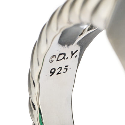 David Yurman Sterling Silver Green Onyx 14mm Albion Ring 52 6 5 of 5