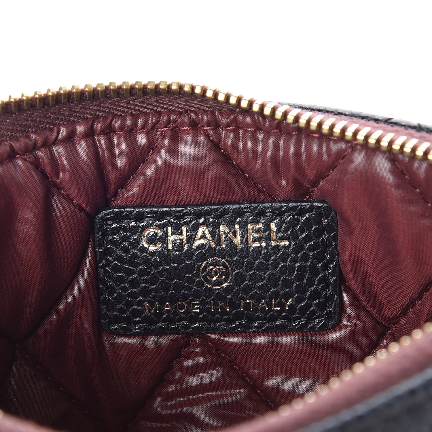 Chanel Caviar Quilted Small Cosmetic Case Black 6 of 7
