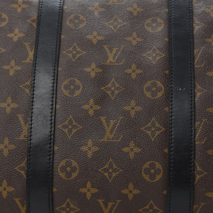 Louis Vuitton Monogram Macassar Keepall Bandouliere 55 9 of 14