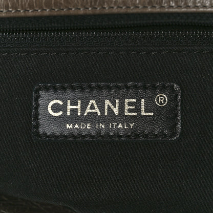 Chanel Glazed Calfskin Castle Rock Medium Flap Dark Beige 8 of 14