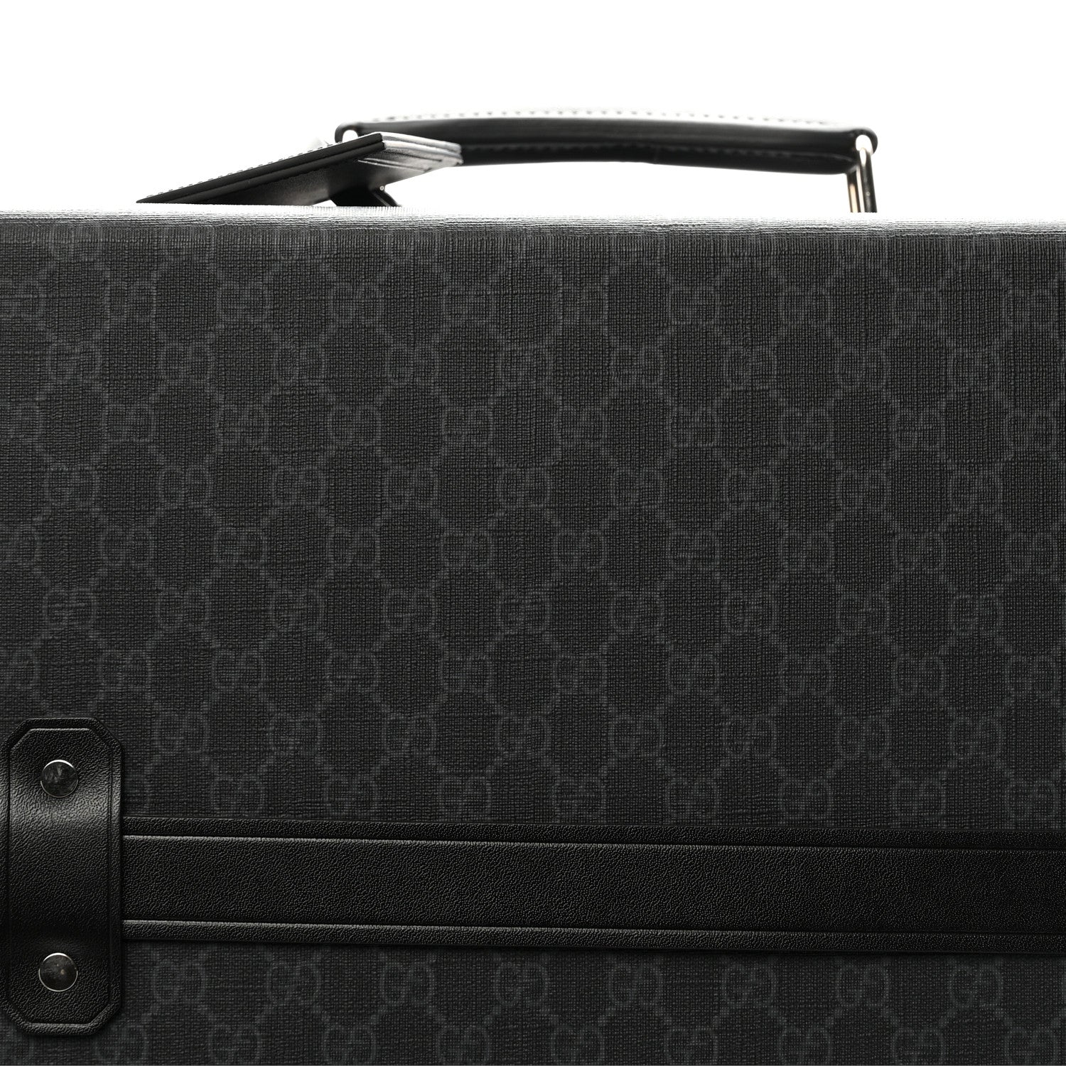 Gucci GG Supreme Monogram Medium Globe-Trotter Suitcase Black 12 of 24