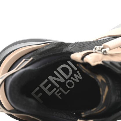 Fendi Nylon Suede Lycra Fendi Flow Low Top Sneakers 36 Black 8 of 8
