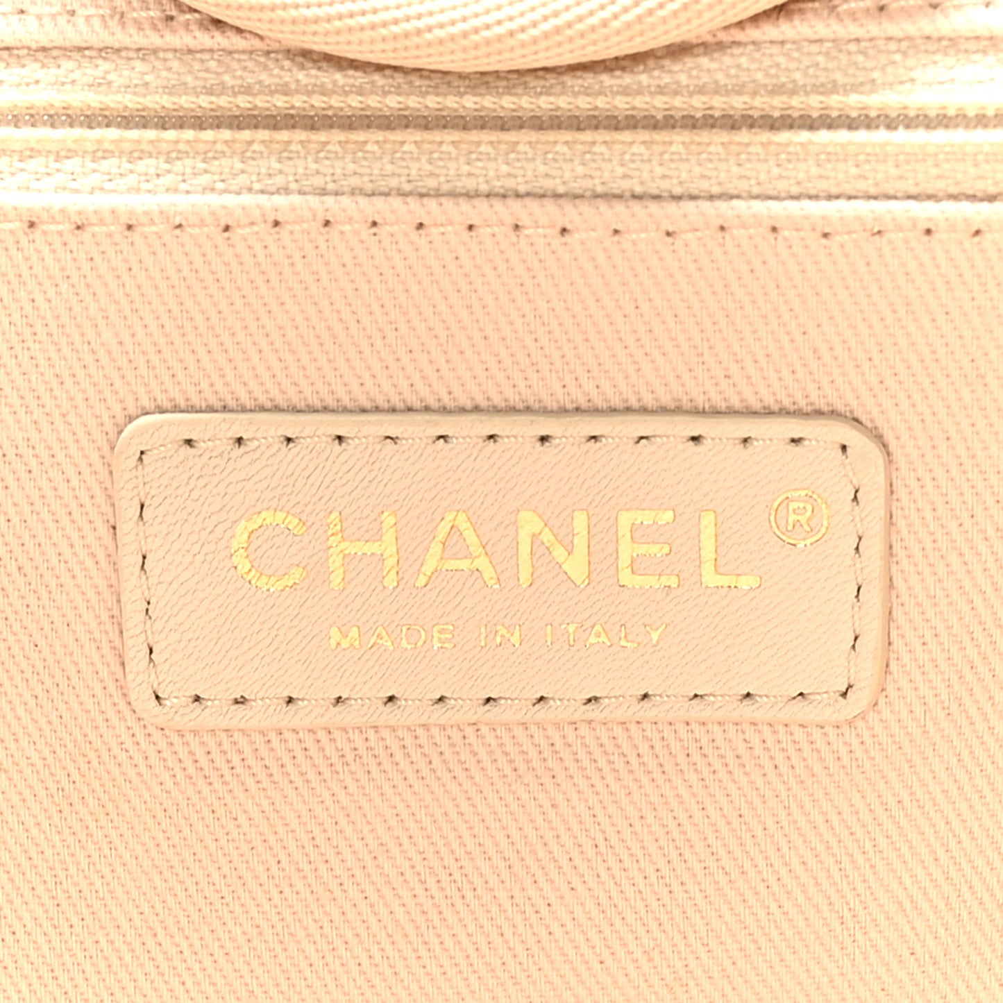 Canvas Medium Deauville Tote Light Beige