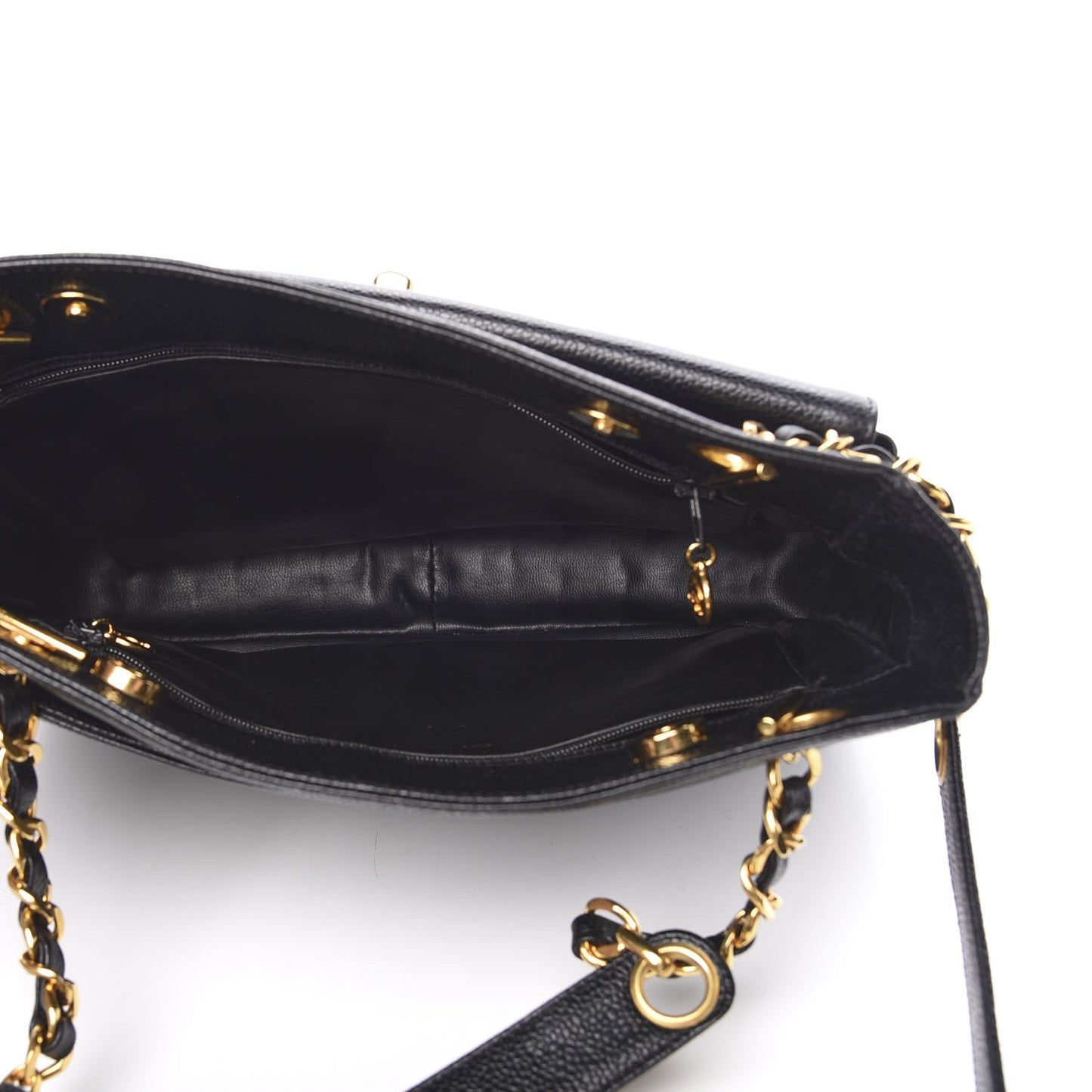 Caviar CC Shoulder Bag Black