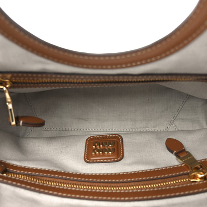 Miu Miu Soft Calf Softy Small Ivy Tote Bag Caramel 5 of 9