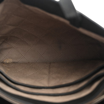 Chanel Calfskin Stitched Hamptons Tote Black 5 of 15