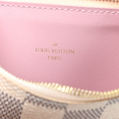 Louis Vuitton Damier Azur Felicie Chain Wallet Zippered Insert Rose Ballerine 6 of 6