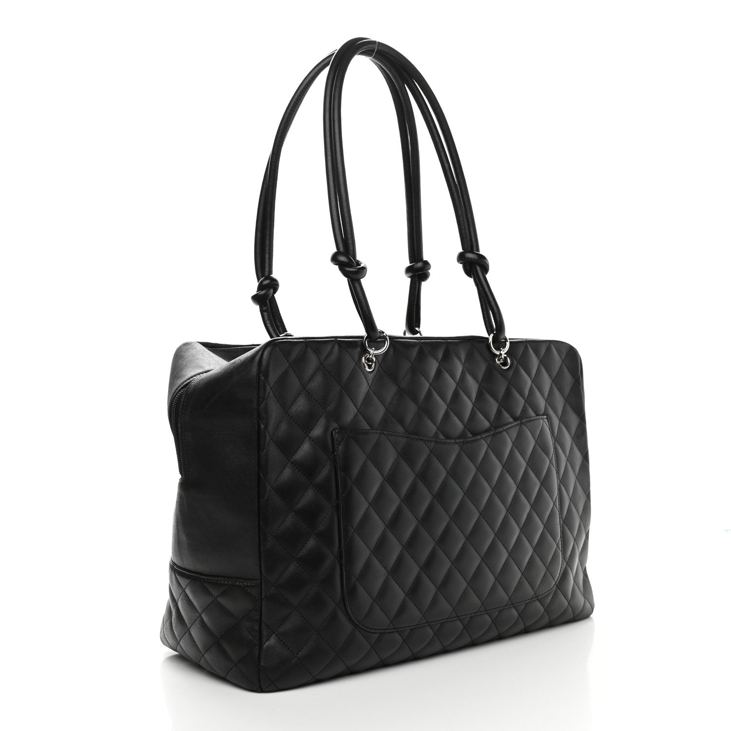 Chanel Calfskin Quilted Large Cambon Bag Black 3 of 10