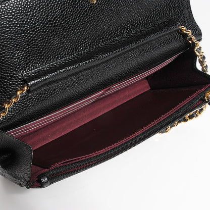 Chanel Caviar Quilted Wallet On Chain WOC Black 7 of 21