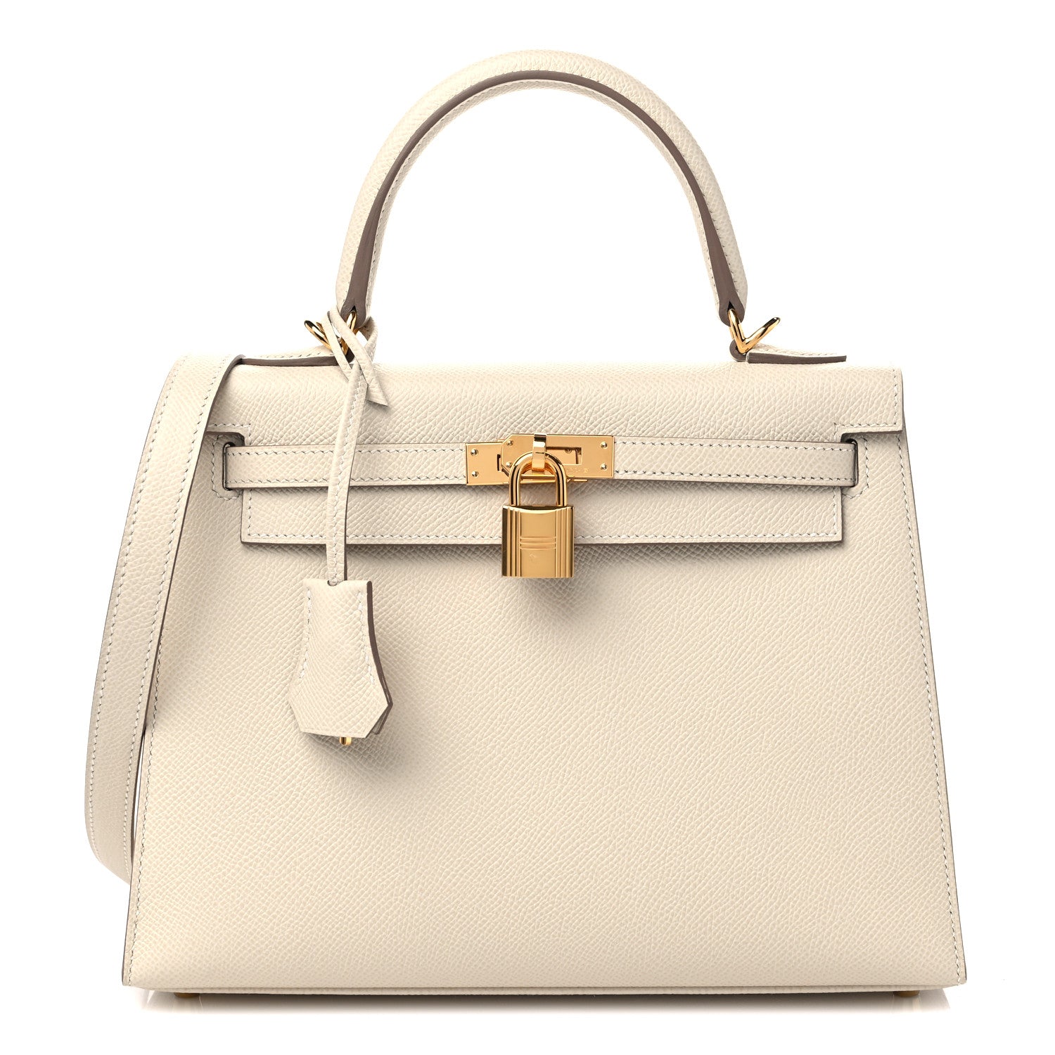 Hermes Epsom Kelly Sellier 25 Craie 1 of 11