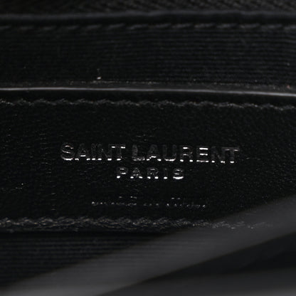 Saint Laurent Calfskin Y Quilted Monogram Toy Loulou Crossbody Bag Black 7 of 11