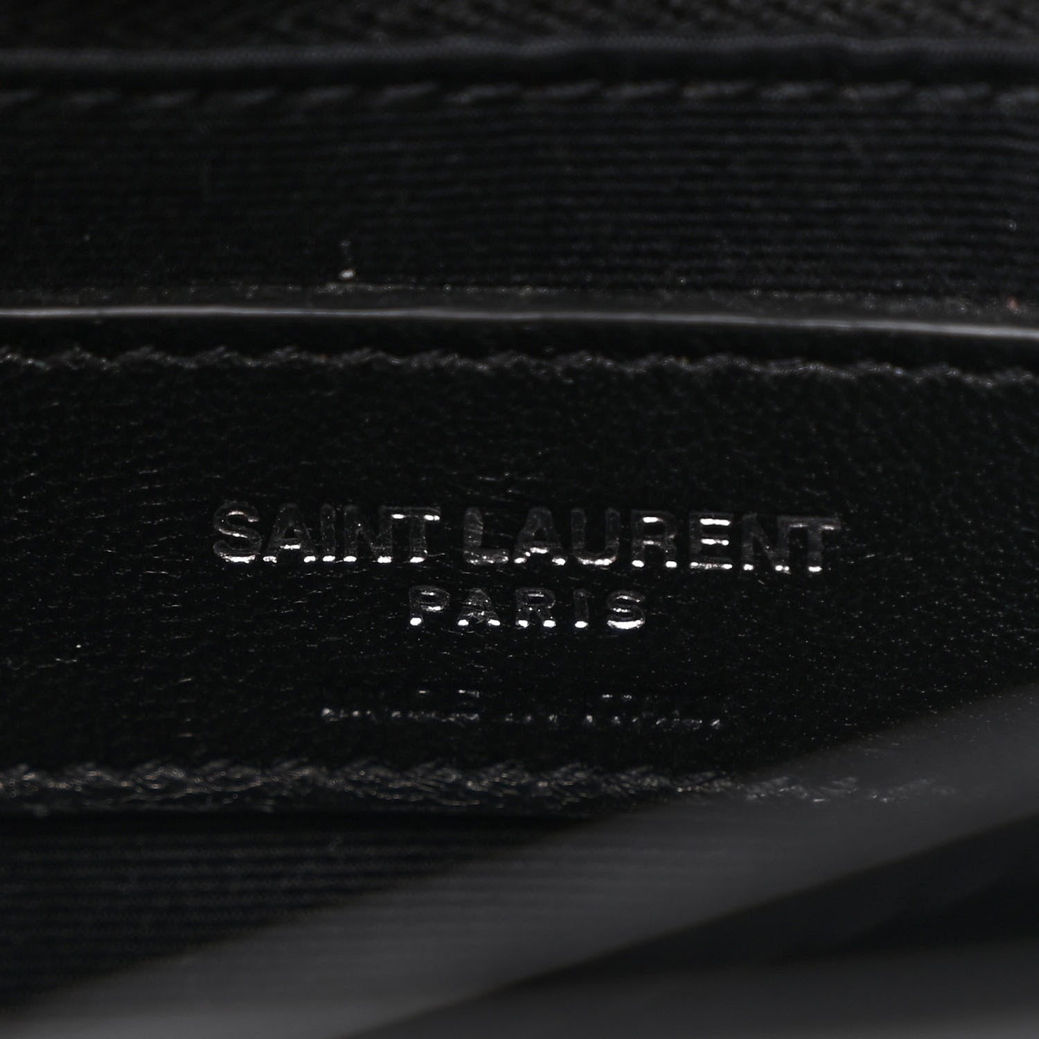 Saint Laurent Calfskin Y Quilted Monogram Toy Loulou Crossbody Bag Black 7 of 11