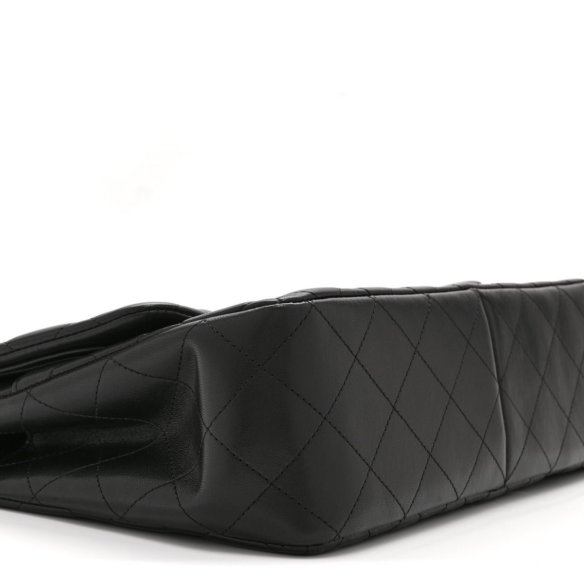 Lambskin Quilted Jumbo Double Flap So Black