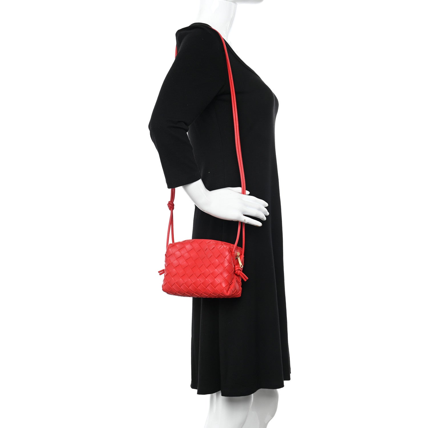 Bottega Veneta Nappa Intrecciato Mini Loop Camera Bag Redstone 2 of 9