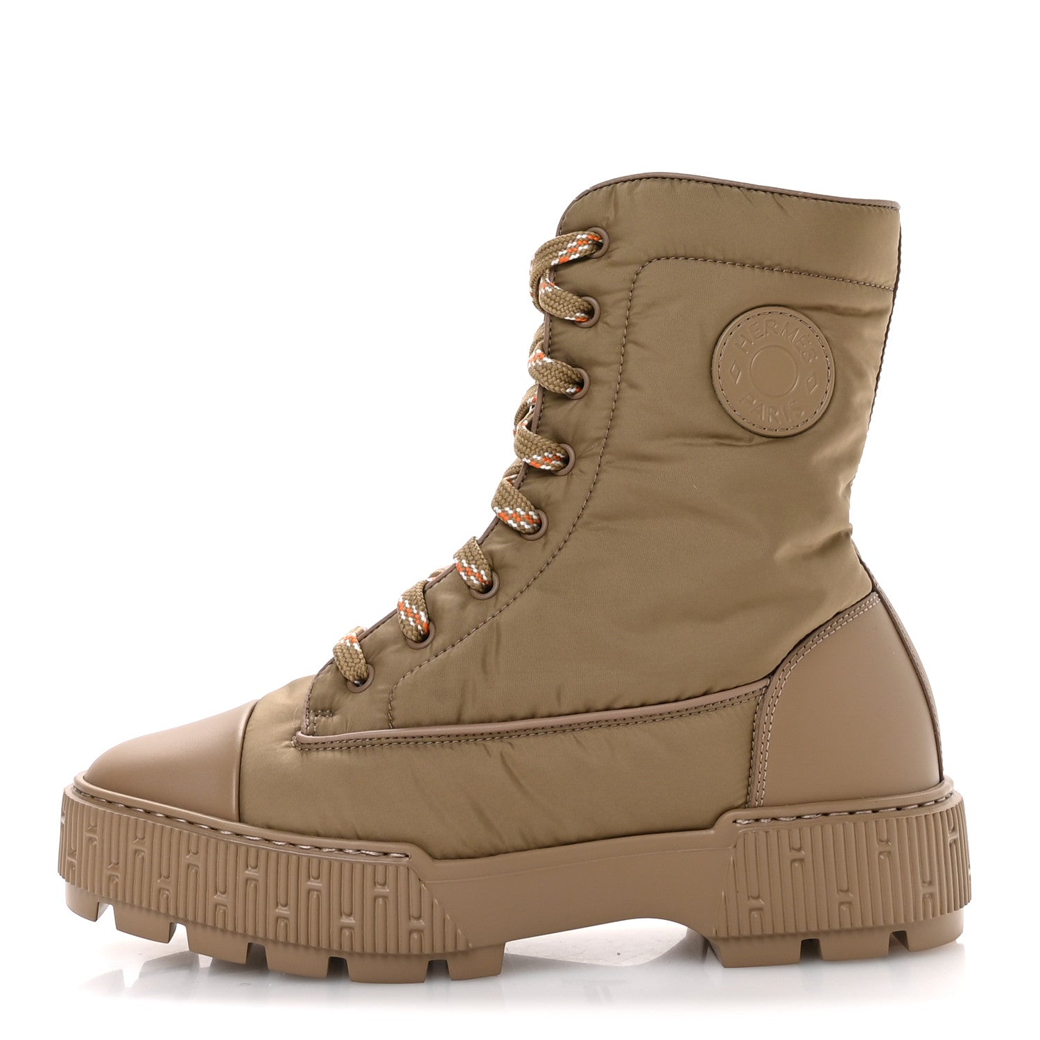 Hermes Calfskin Parachute Fresh Ankle Boots 38.5 Beige Sable 1 of 9