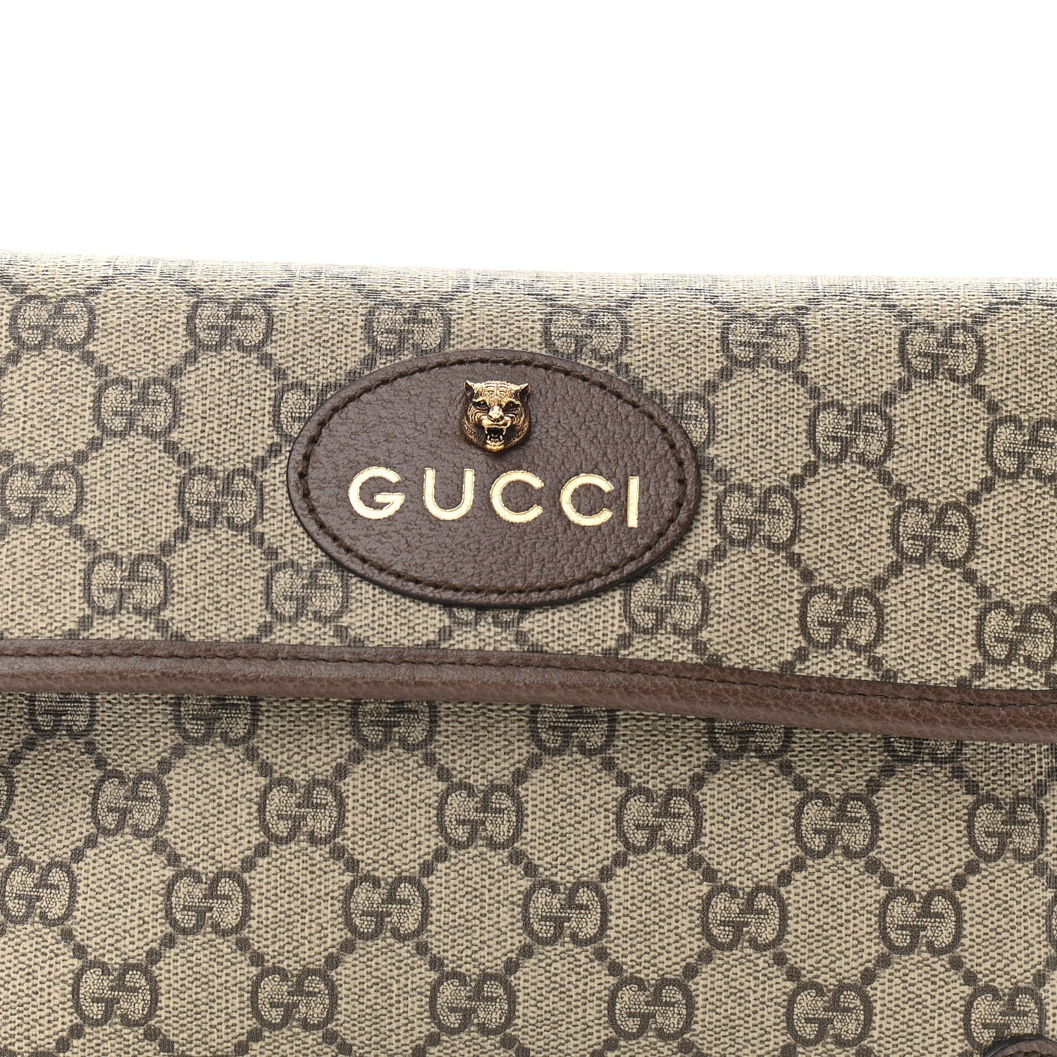 Gucci GG Supreme Monogram Neo Vintage Web Belt Bag Brown 9 of 11