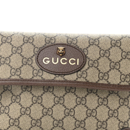 Gucci GG Supreme Monogram Neo Vintage Web Belt Bag Brown 9 of 11