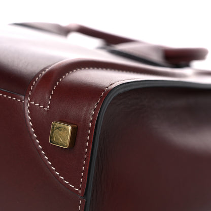 Celine Smooth Calfskin Micro Luggage Burgundy 9 of 17