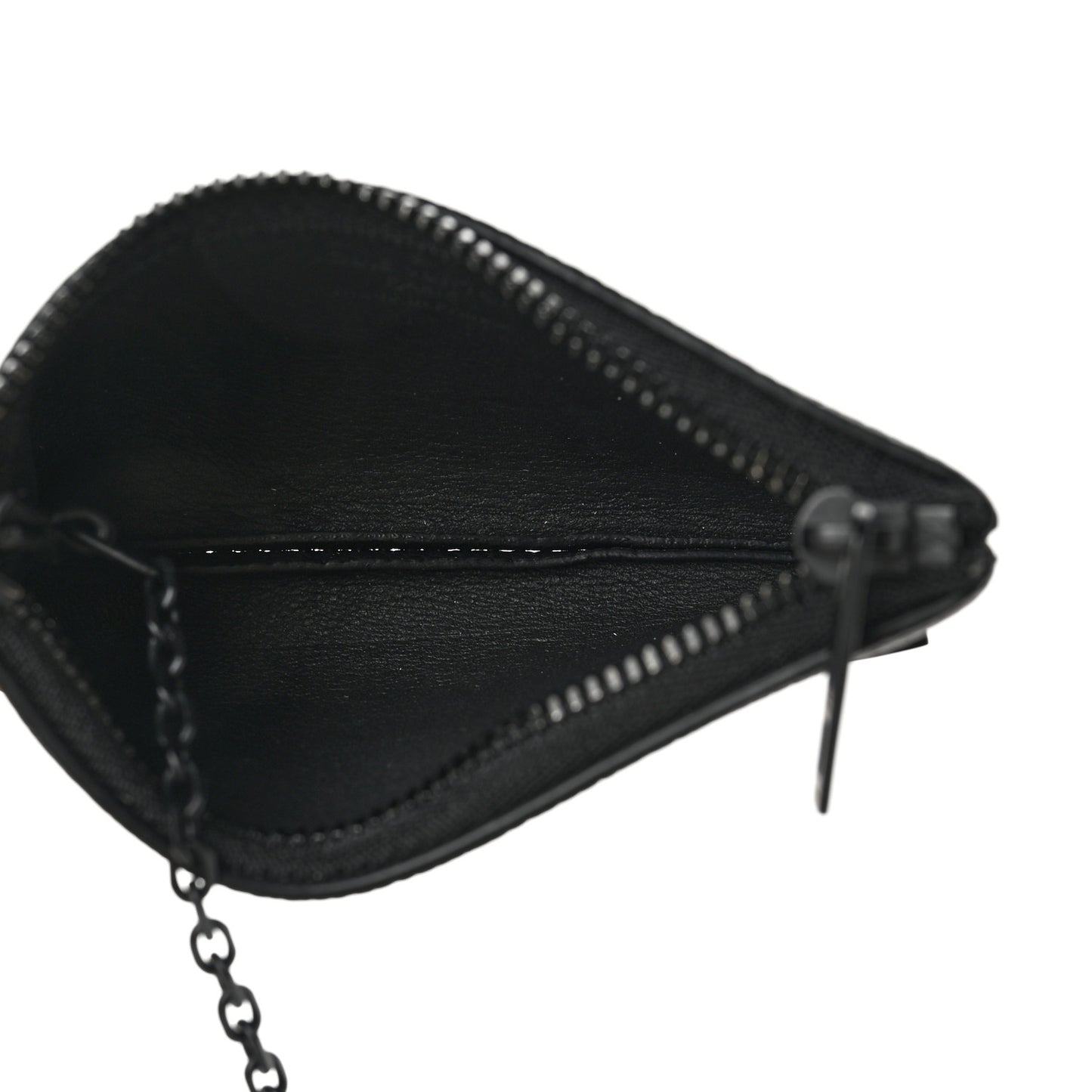 Grained Calfskin Aerogram Key Pouch Black