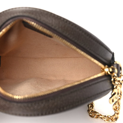Gucci GG Supreme Monogram Web Mini Ophidia Round Shoulder Bag Brown 5 of 10