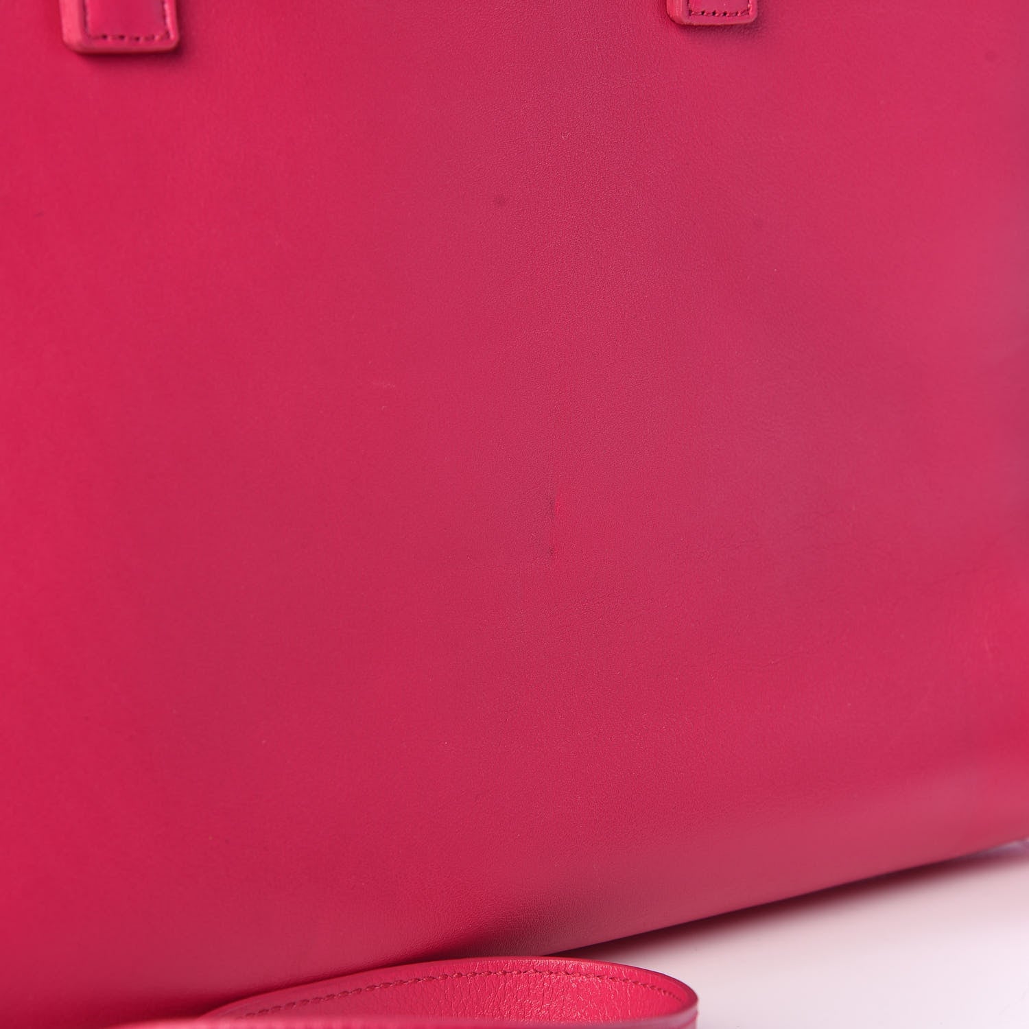 Saint Laurent Calfskin Small Monogram Cabas Fuchsia 14 of 15