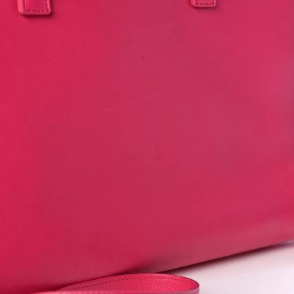 Saint Laurent Calfskin Small Monogram Cabas Fuchsia 14 of 15
