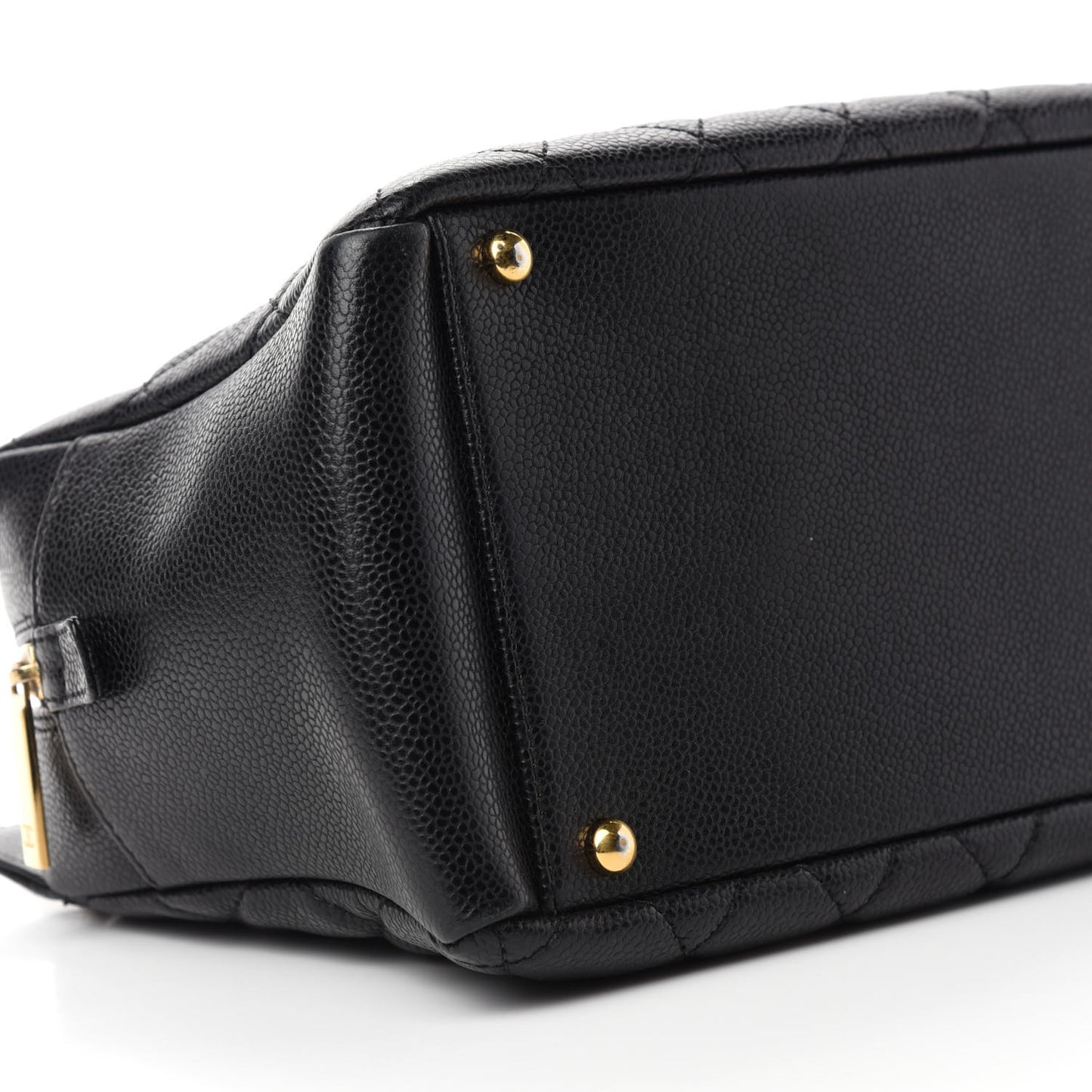 Caviar Quilted Petit Timeless Tote PTT Black