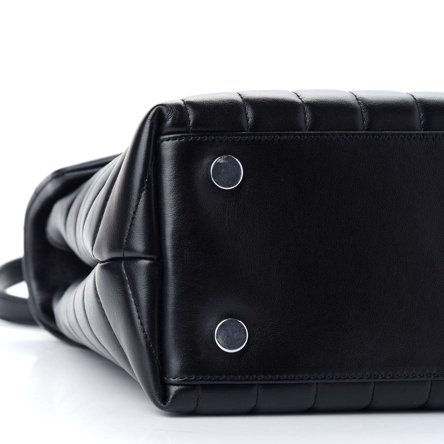 Saint Laurent Calfskin Y Quilted Monogram Medium Loulou Satchel Black 5 of 8