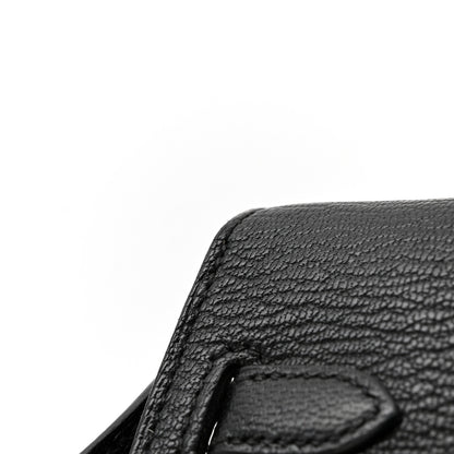 Hermes Chevre Mysore Kelly Wallet To Go Black 13 of 16