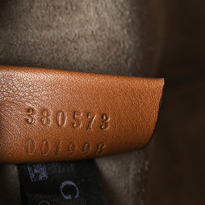 Gucci Suede Medium Lady Web Shoulder Bag New Marron 7 of 9