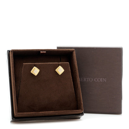 Roberto Coin 18K Yellow Gold Diamond Palazzo Ducale Stud Earrings 5 of 5