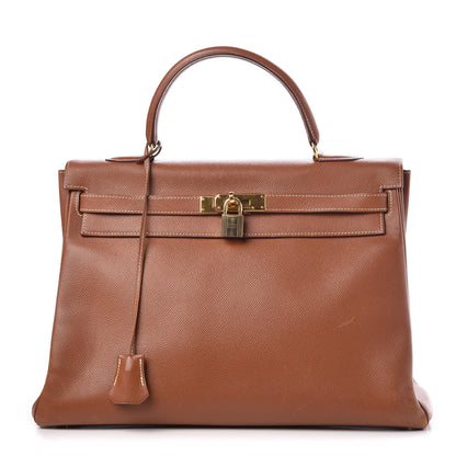 Hermes Courchevel Kelly Retourne 35 Gold 1 of 40