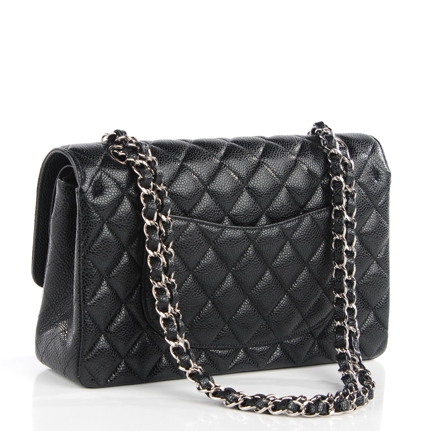 Chanel Caviar Quilted Medium Double Flap Black 3 of 8